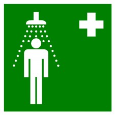 Tájékoztató jelzések - Biztonsági zuhany